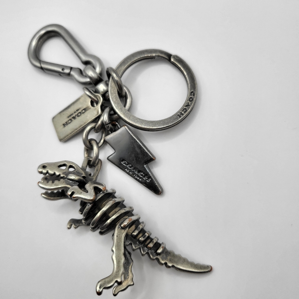 Coach Rexy Bag Charm Silver
